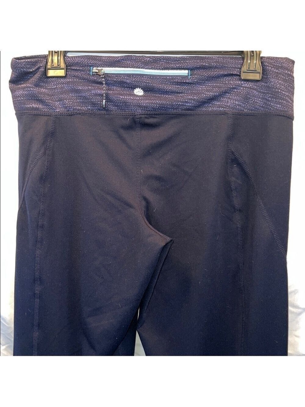 Tangerine Navy Blue Bell Leg Legging, Size Large - Picture 6 of 9